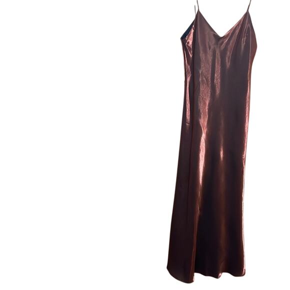 Hampton Nites Metallic Copper Maxi Dress.14 - Picture 1 of 6